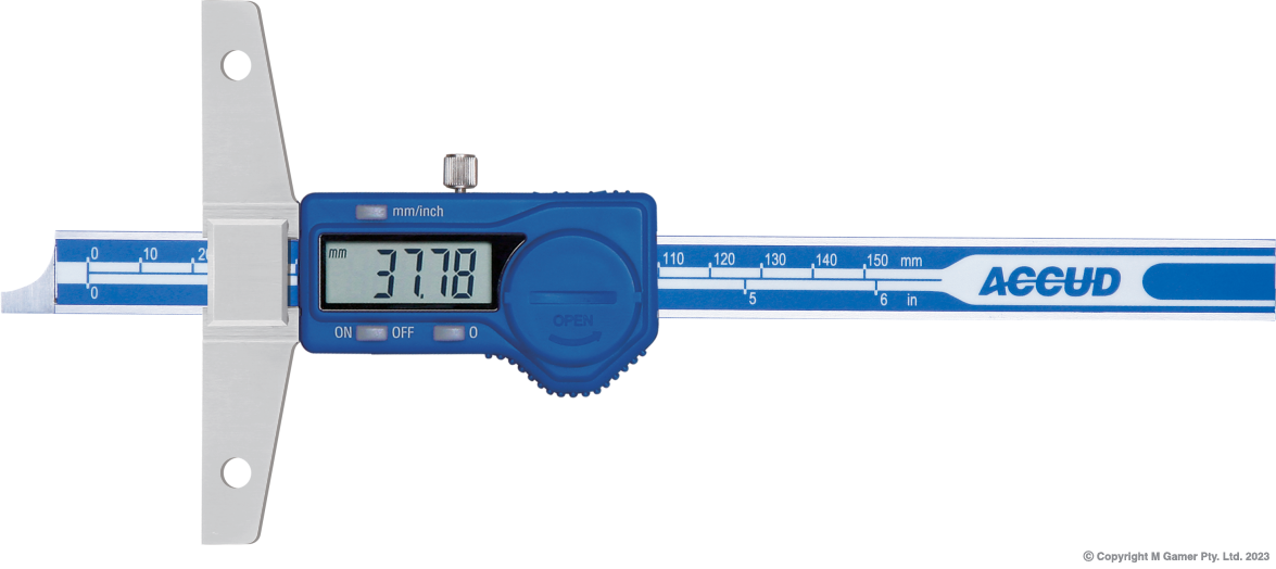 Digital Depth Caliper with Holes